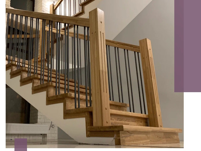 Реставрация деревянных и металлических лестниц в Шадринске