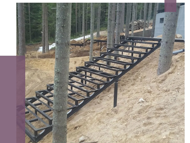 Монтаж металлических лестниц в Шадринске от 13702 руб. 