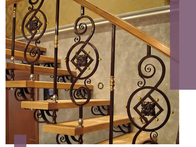 Изготовление кованых лестниц под ключ в Шадринске