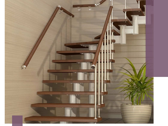 Изготовление модульных лестниц под ключ в Шадринске