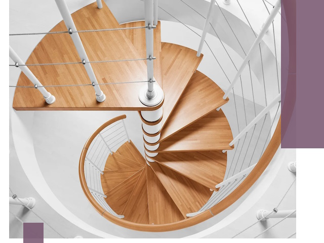 Изготовление винтовых лестниц под ключ в Шадринске