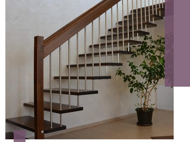 Лестницы на больцах под ключ в Шадринске – изготовление и монтаж