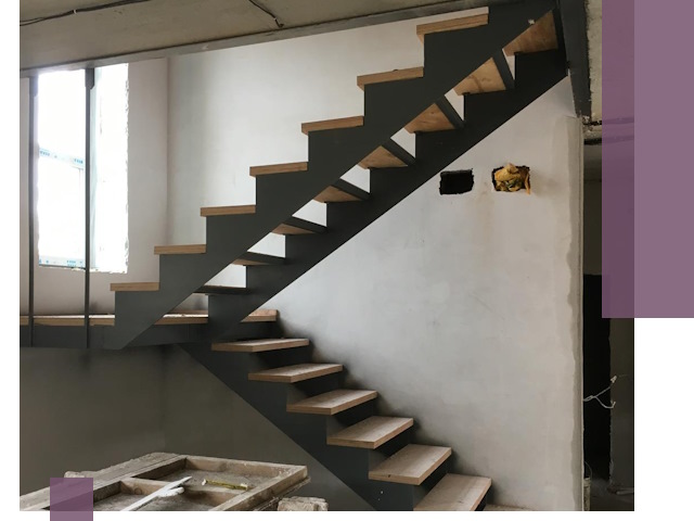 Изготовление лестниц на металлокаркасе в Шадринске от производителя