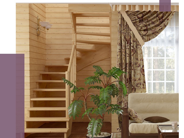 Лестницы для дачи в Шадринске от 76782 руб.  | ПРОЛЁТ-Шдр