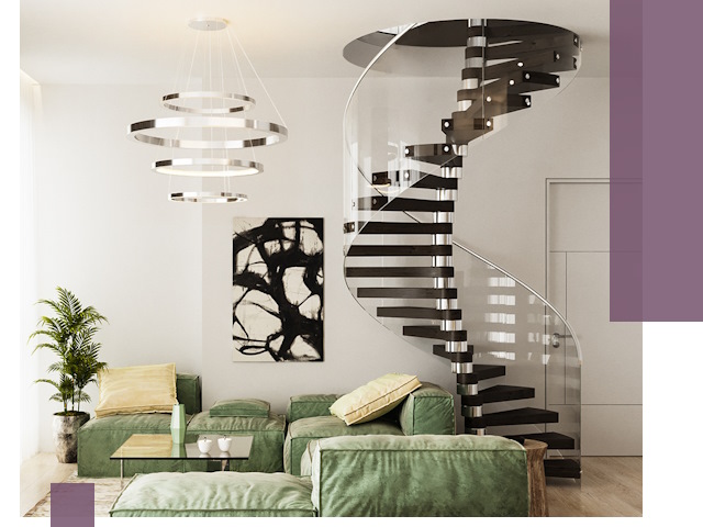 Лестницы для двухуровневой квартиры в Шадринске — изготовление и монтаж