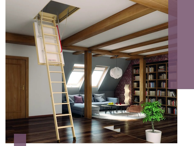 Чердачные лестницы под ключ в Шадринске: изготовление и монтаж