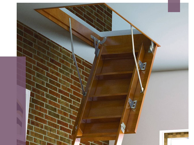 Установка чердачной лестницы в Шадринске от 7911 руб. | ПРОЛЁТ-Шдр