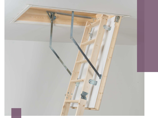 Установка чердачной лестницы под ключ в Шадринске