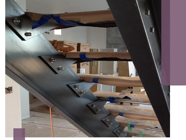 Усиление лестничных конструкций и усиление опор в Шадринске