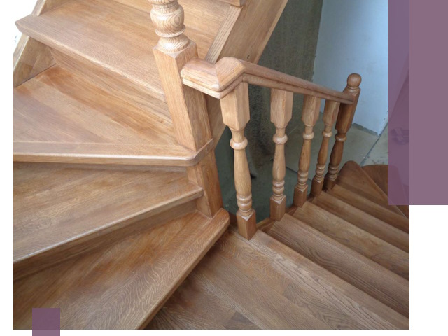 Дубовые лестницы под ключ в Шадринске: изготовление и монтаж