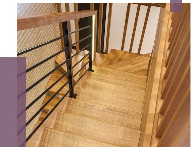 Лестницы из ясеня в Шадринске под ключ от 10134 руб. 