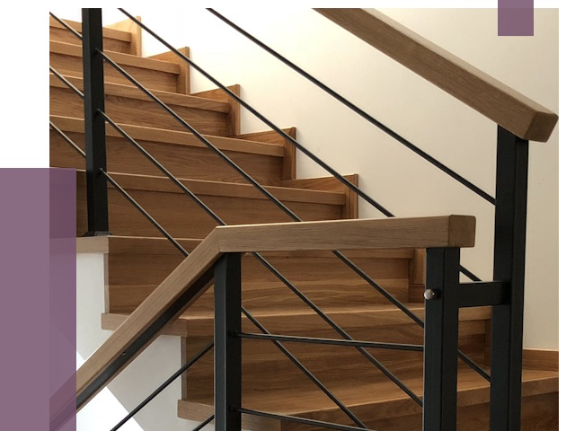 Обшивка металлической лестницы деревом в Шадринске от 4395 руб. 