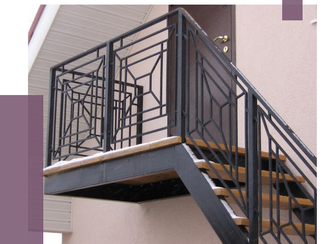 Металлические перила в Шадринске от 4343 руб.  | ПРОЛЁТ-Шдр