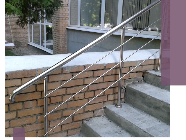 Перила из нержавеющей стали высокого качества в Шадринске