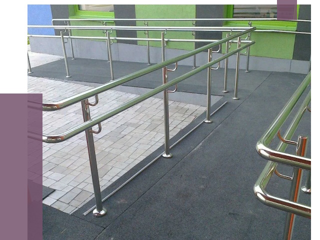 Ограждения пандусов в Шадринске от 4395 руб. монтаж | ПРОЛЁТ-Шдр