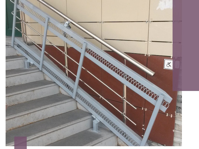 Изготовление откидных пандусов под ключ в Шадринске