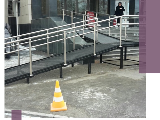 Стационарные пандусы под ключ в Шадринске — изготовление и монтаж