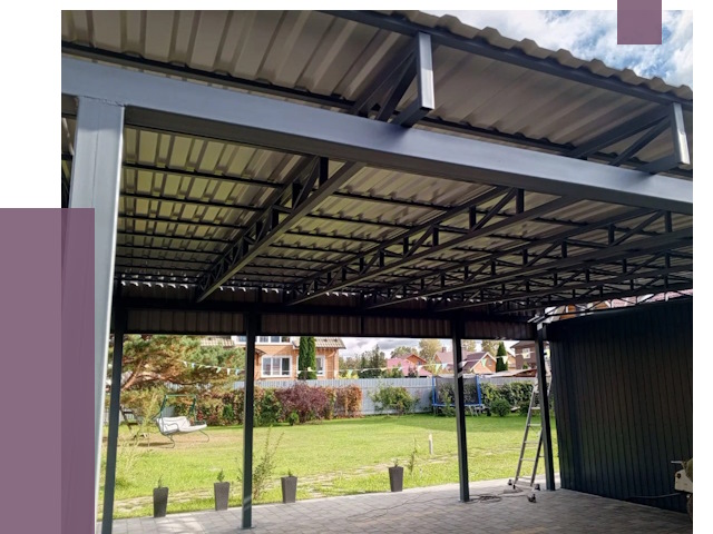 Монтаж навесов в Шадринске от 7446 руб. — установка навеса | ПРОЛЁТ-Шдр