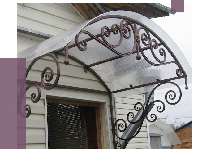 Изготовление козырьков в Шадринске от 7446 руб. — заказать | ПРОЛЁТ-Шдр