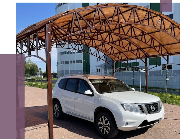 Недорогие навесы в Шадринске от 43432 руб.  | ПРОЛЁТ-Шдр