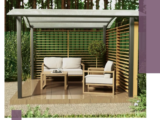 Навесы для дачи в Шадринске: изготовление, монтаж и демонтаж