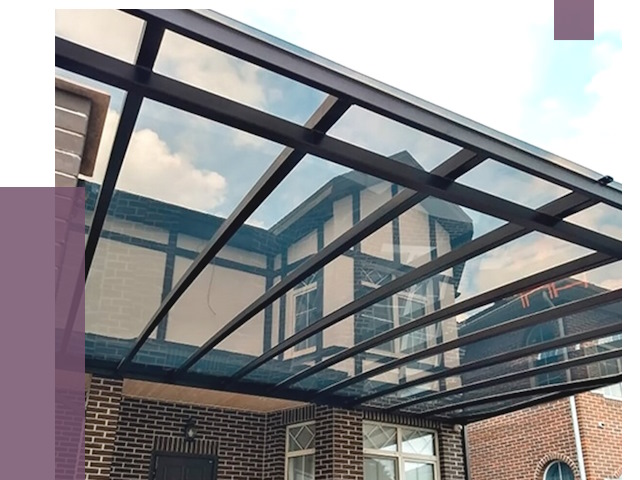 Навесы из поликарбоната в Шадринске от 8707 руб. под ключ — ПРОЛЁТ-Шдр