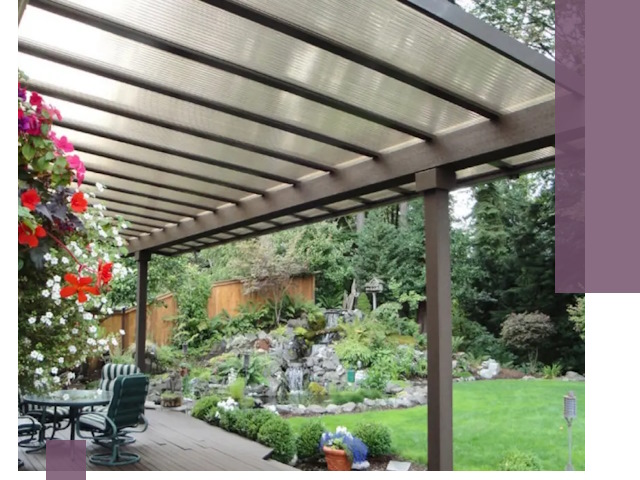 Навесы из поликарбоната под ключ в Шадринске быстро и надёжно