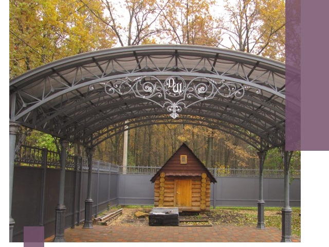 Кованые навесы премиум-класса под заказ в Шадринске