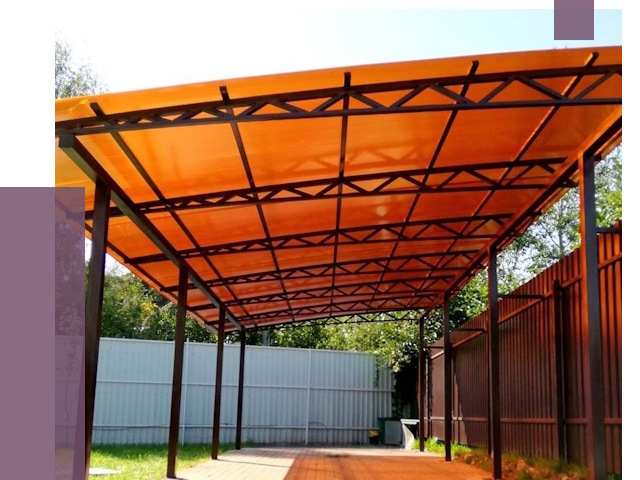 Односкатные навесы под ключ в Шадринске от 13288 руб. 