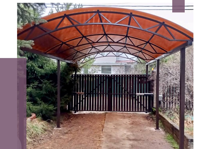 Арочные навесы в Шадринске от 12875 руб. — изготовление и монтаж | ПРОЛЁТ-Шдр