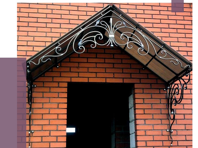 Металлические козырьки в Шадринске от 10806 руб. 