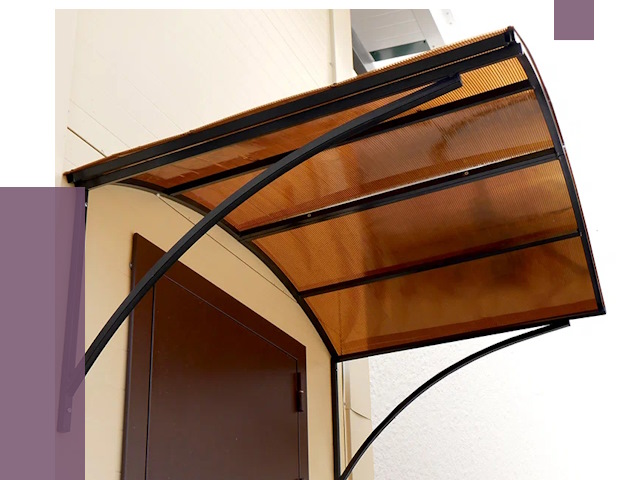 Недорогие козырьки в Шадринске от 7673 руб.  | ПРОЛЁТ-Шдр