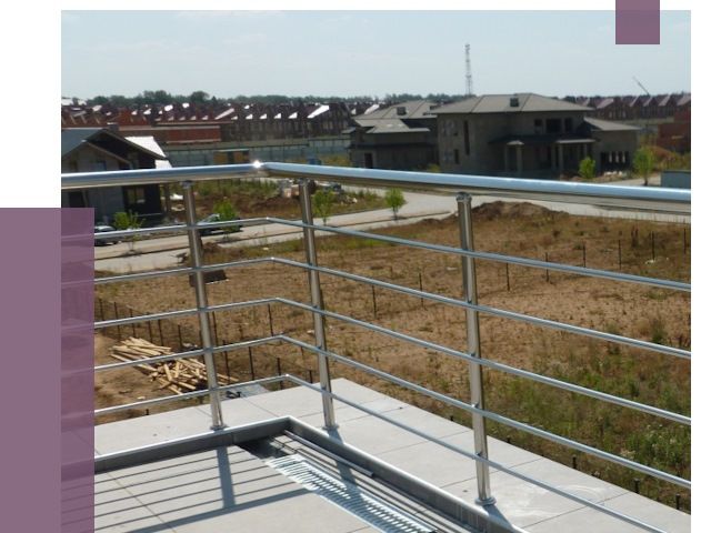 Парапеты из нержавеющей стали в Шадринске от 8066 руб. за м² | ПРОЛЁТ-Шдр