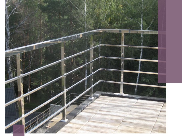 Парапеты из нержавеющей стали в Шадринске — изготовление и монтаж