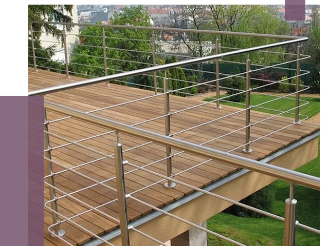 Алюминиевые парапеты в Шадринске под ключ от 7859 руб. 