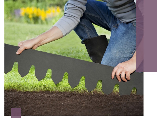 Металлические бордюры для газона в Шадринске — изготовление и монтаж